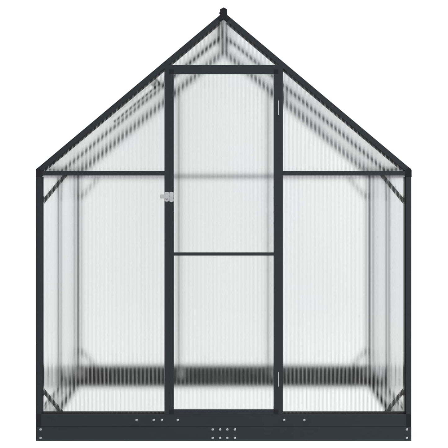 Garden Greenhouse with Door Anthracite 183.5 x 123 x 207 cm