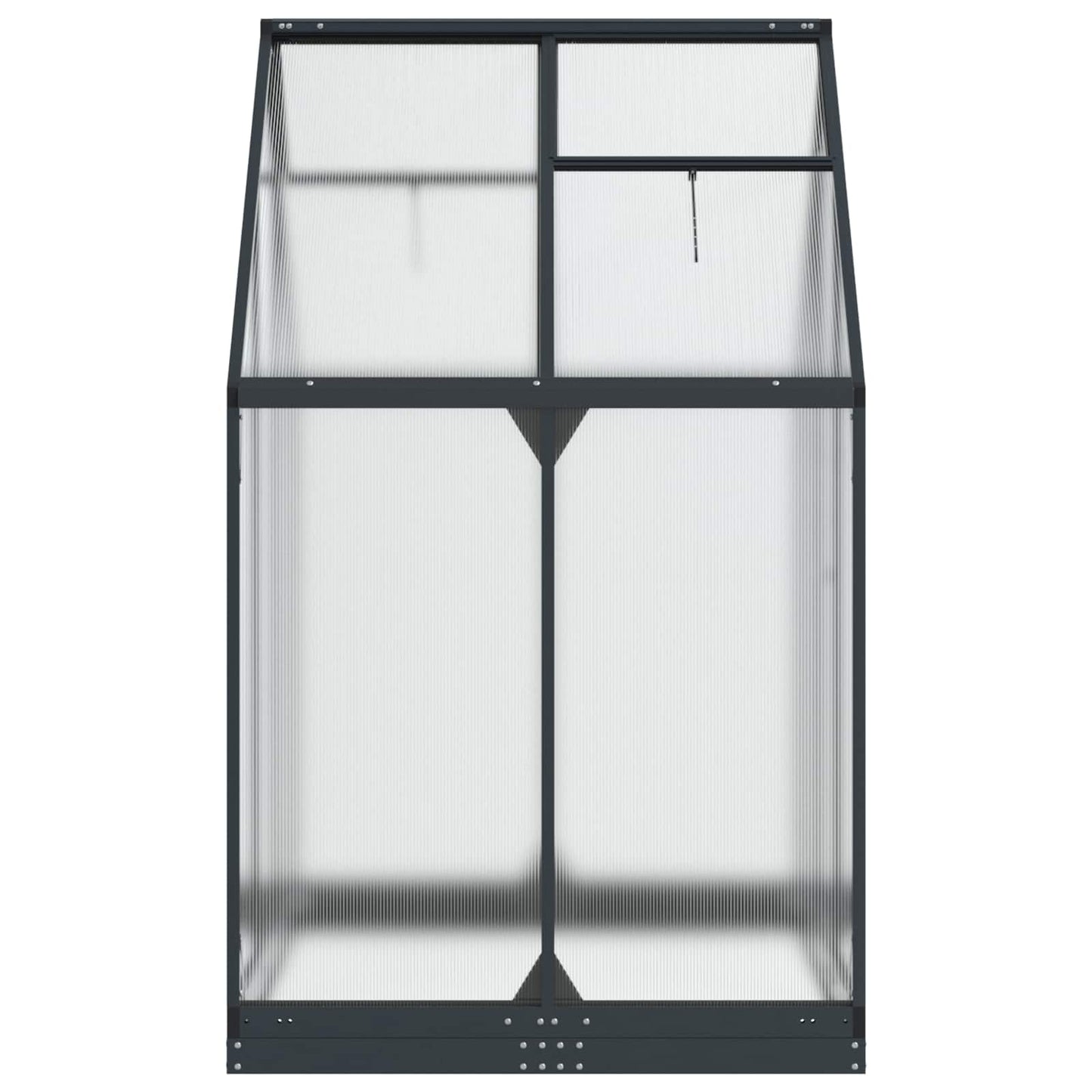 Garden Greenhouse with Door Anthracite 183.5 x 123 x 207 cm