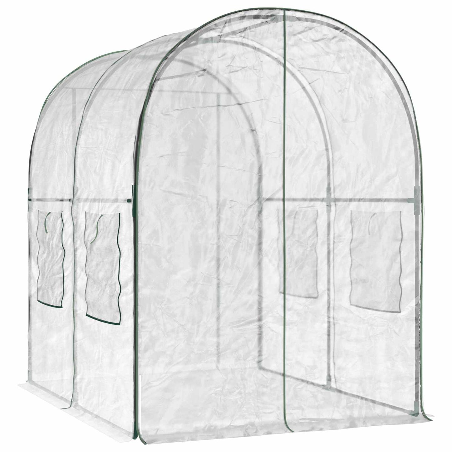 Greenhouse with Frame 160 x 200 x 192.5 cm PVC Transparent