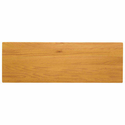 Dining Set 3 pcs Natural Solid Oak Wood