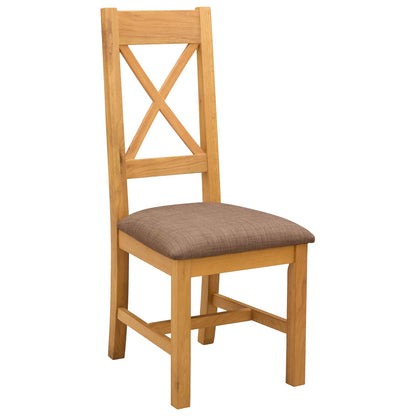 Dining Set 5 pcs Grey Solid Oak Wood