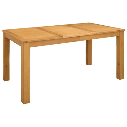 Dining Set 7 pcs Grey Solid Oak Wood