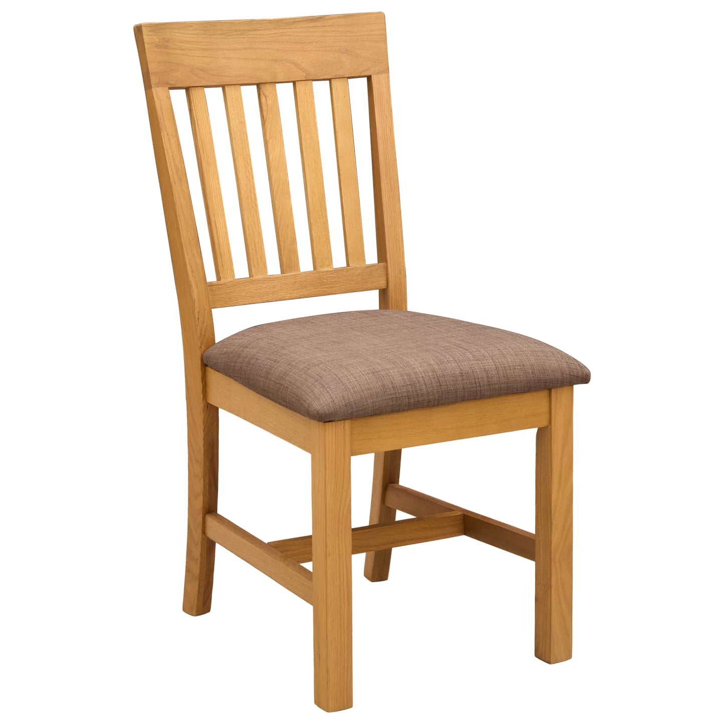 Dining Set 7 pcs Grey Solid Oak Wood