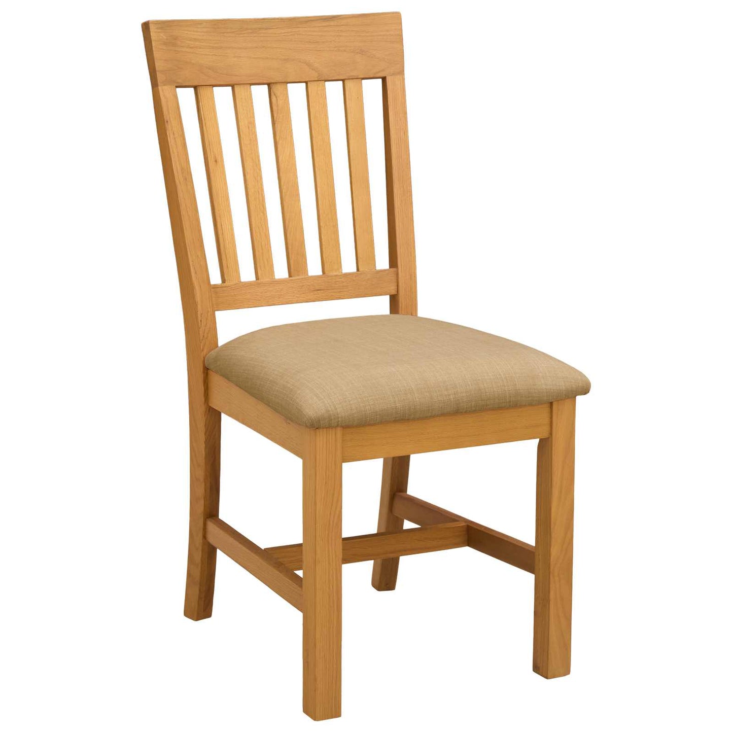 Dining Set 7 pcs Beige Solid Oak Wood