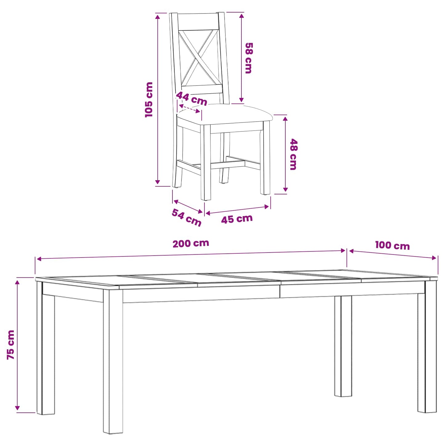 Dining Set 9 pcs Beige Solid Oak Wood