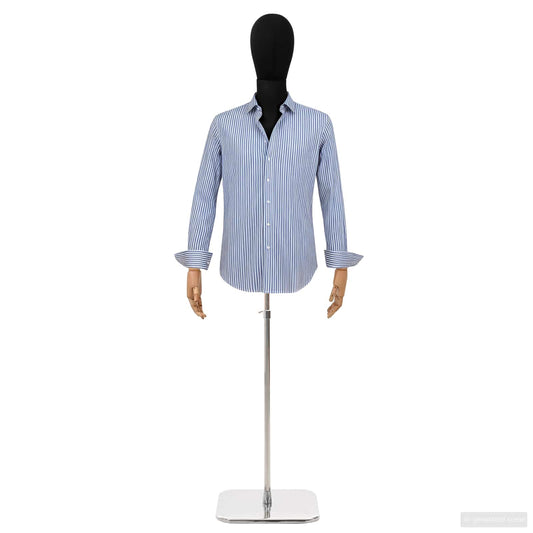 Adjustable 170-218 cm Mannequin with Base Male PP Black