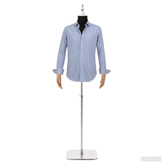 Adjustable 170-218 cm Mannequin with Base Male PP Black