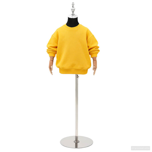 Adjustable 120-150 cm Mannequin with Base Unisex PP Black