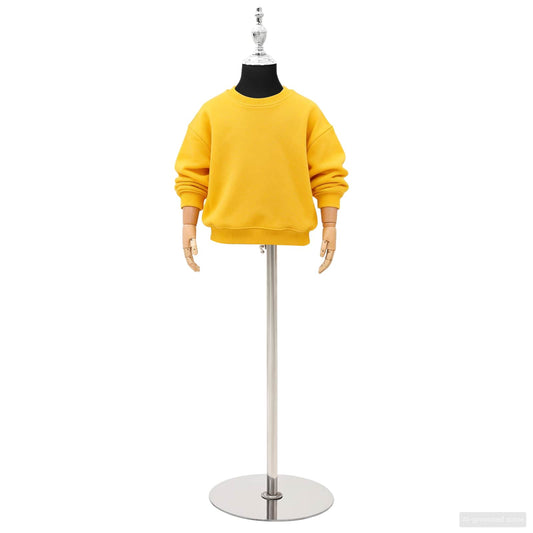 Adjustable 120-157 cm Mannequin with Base Unisex PP Black