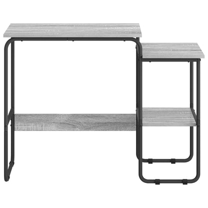 Desk with Storage Grey Sonoma 100 x 50 x 75 cm