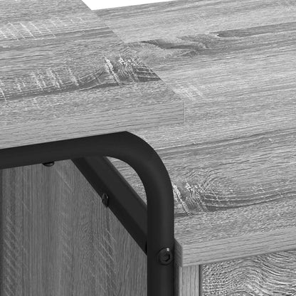 Desk with Storage Grey Sonoma 120 x 50 x 75 cm