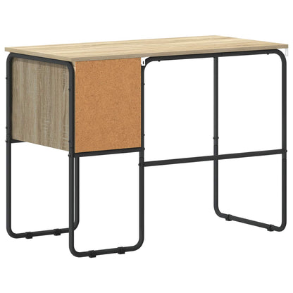 Desk with Storage Sonoma Oak 100 x 50 x 75 cm