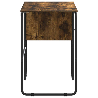 Desk with Storage Smoked Oak 100 x 50 x 75 cm