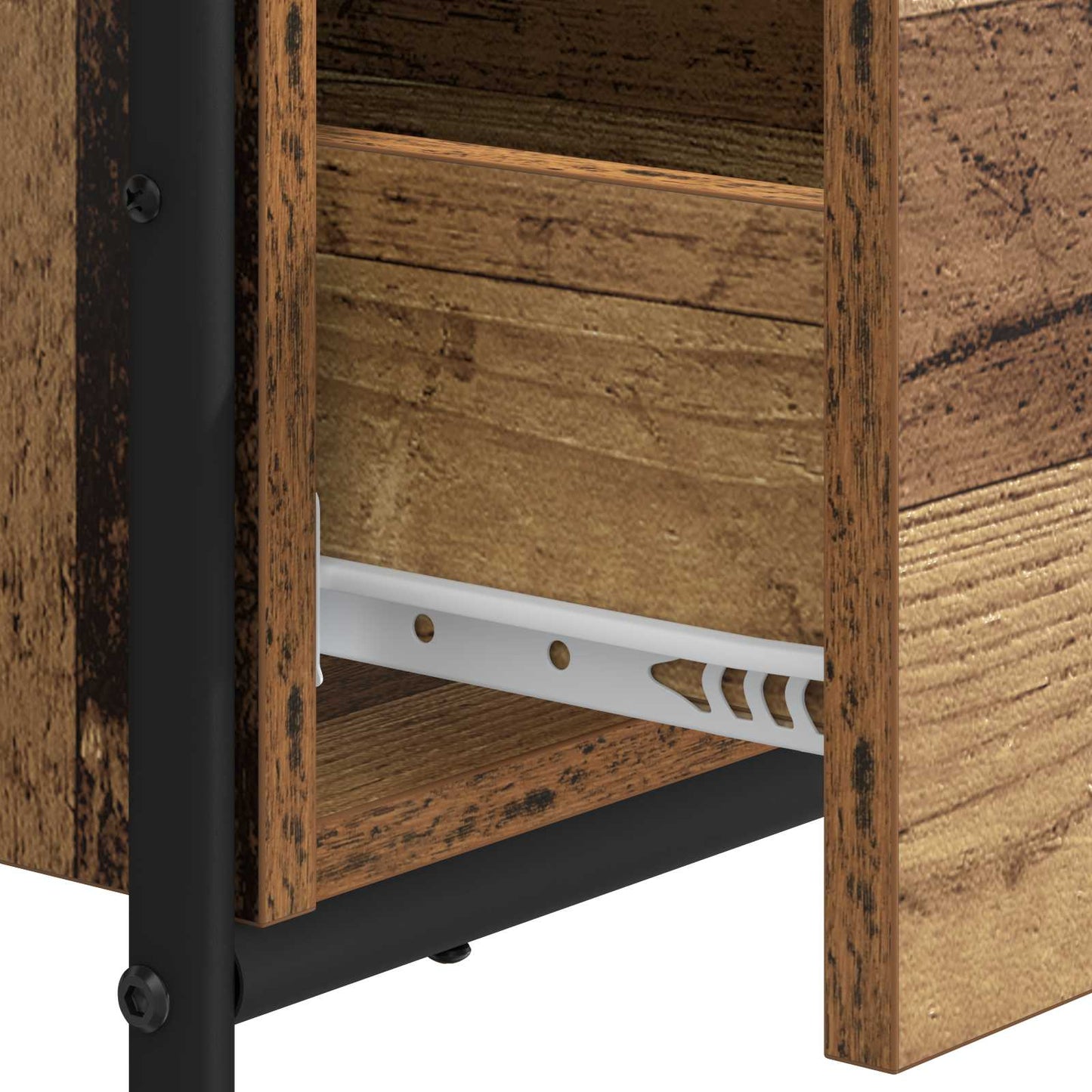 Desk with Storage Oak Wood 100 x 50 x 75 cm