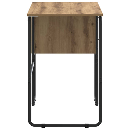 Desk with Storage Artisan Oak 100 x 50 x 75 cm