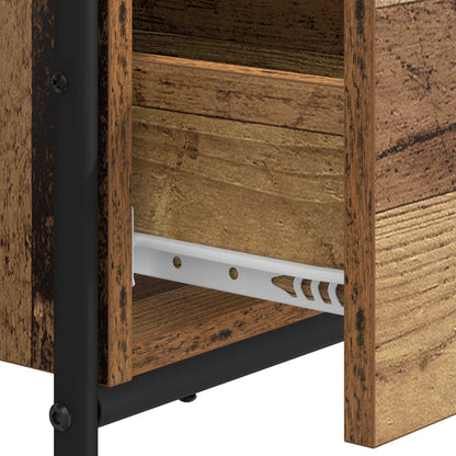 Desk with Storage Old Wood 145 x 50 x 75 cm