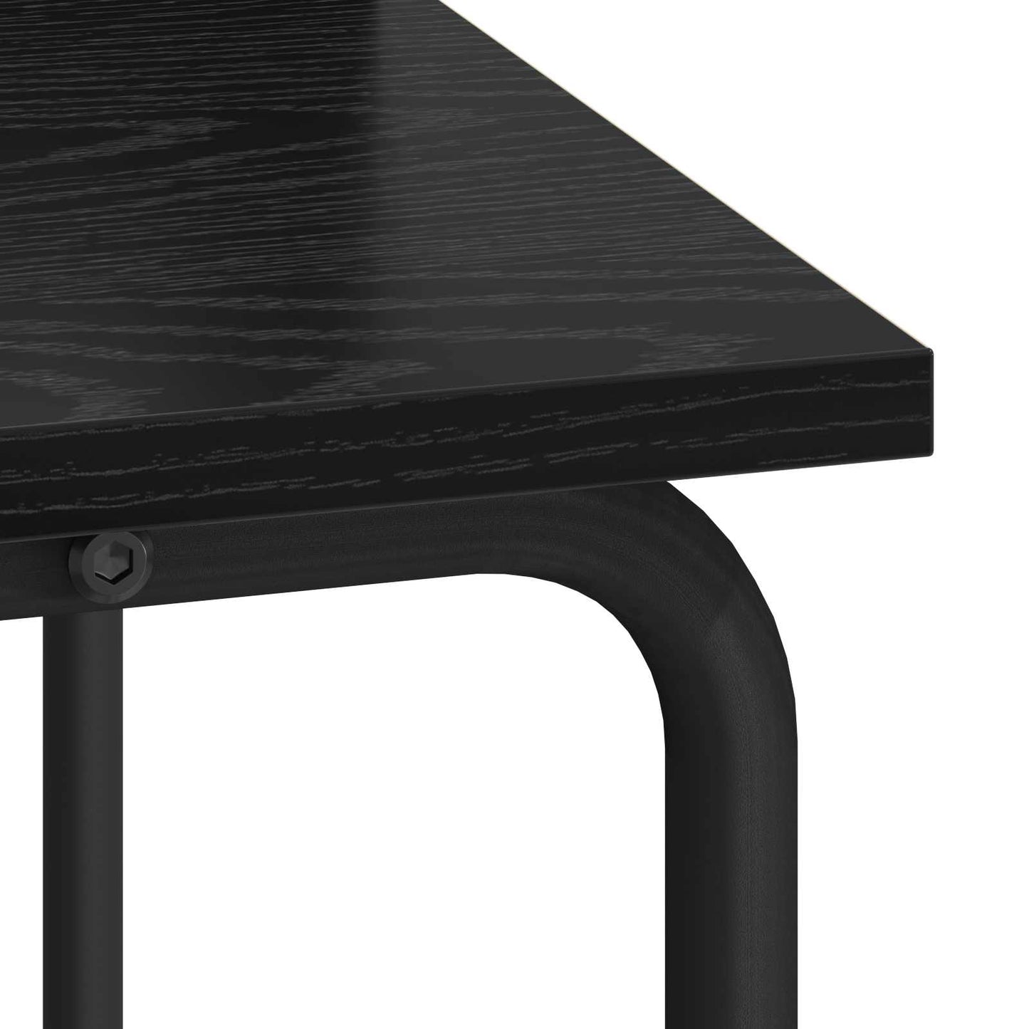 Desk with Storage Black Oak 60 x 50 x 91 cm