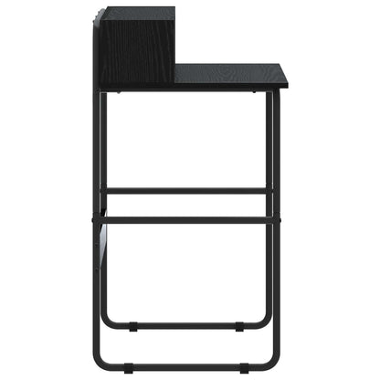 Desk with Storage Black Oak 60 x 50 x 91 cm