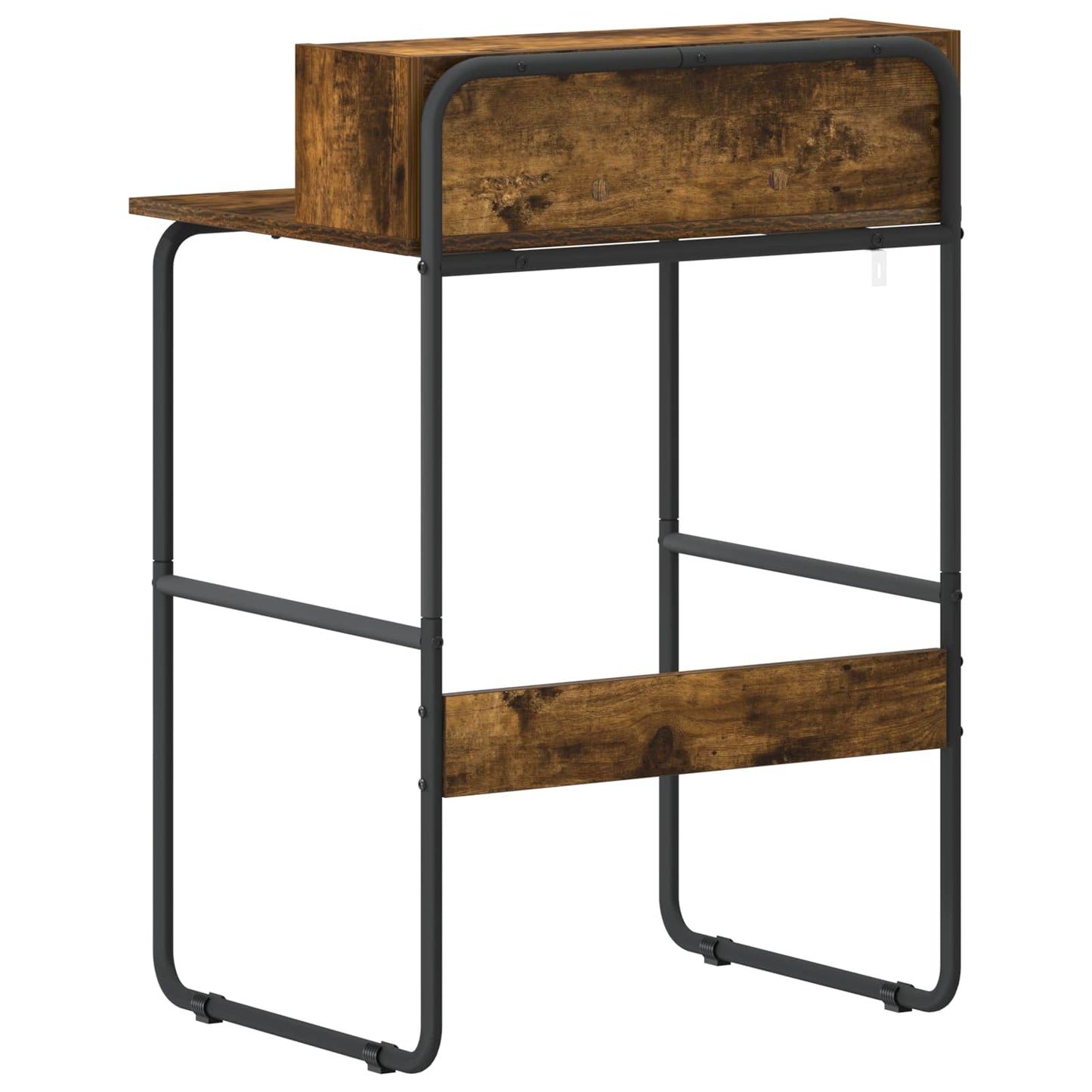 Desk with Storage Smoked Oak 60 x 50 x 91 cm