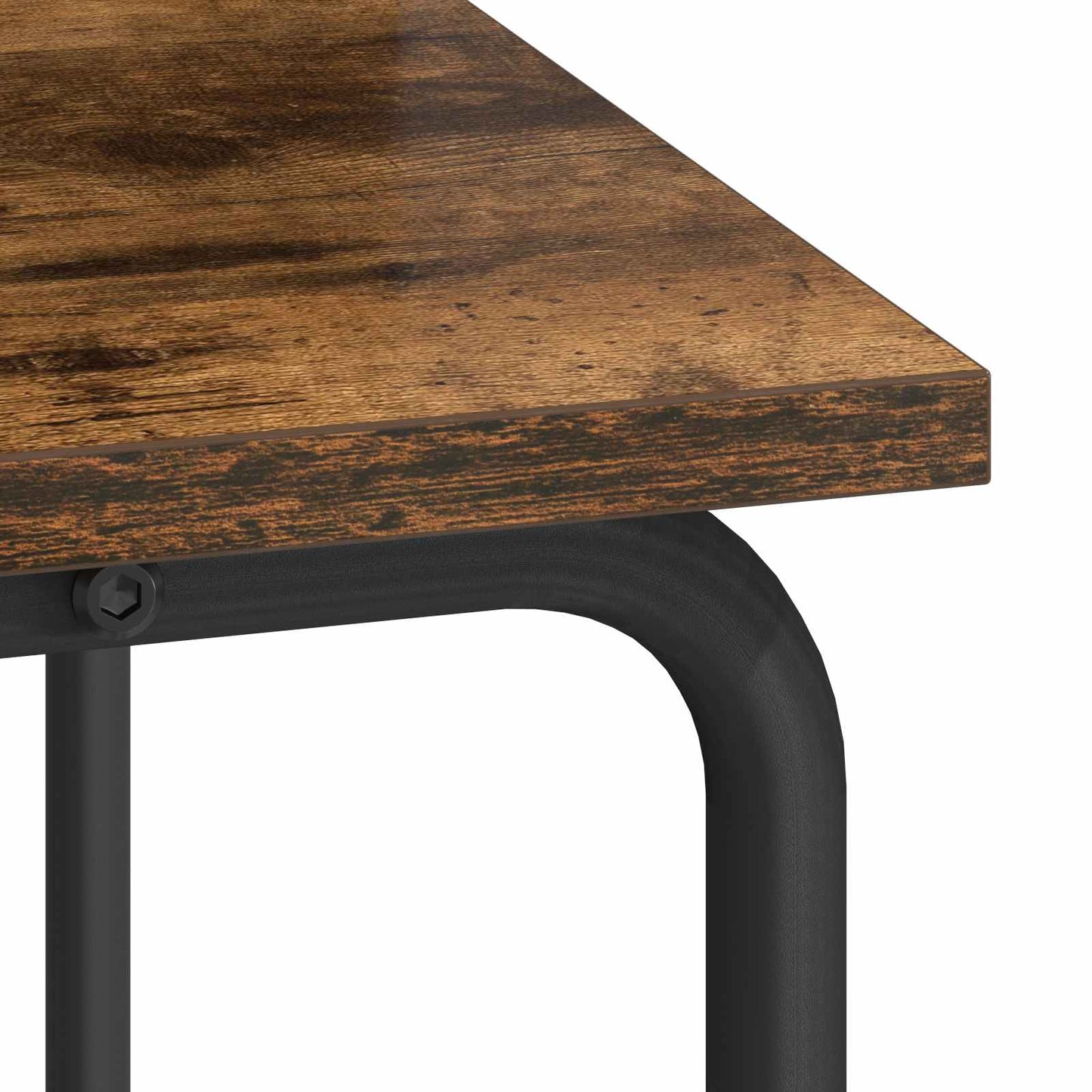 Desk with Storage Smoked Oak 100 x 50 x 91 cm