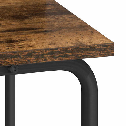 Desk with Storage Smoked Oak 100 x 50 x 91 cm