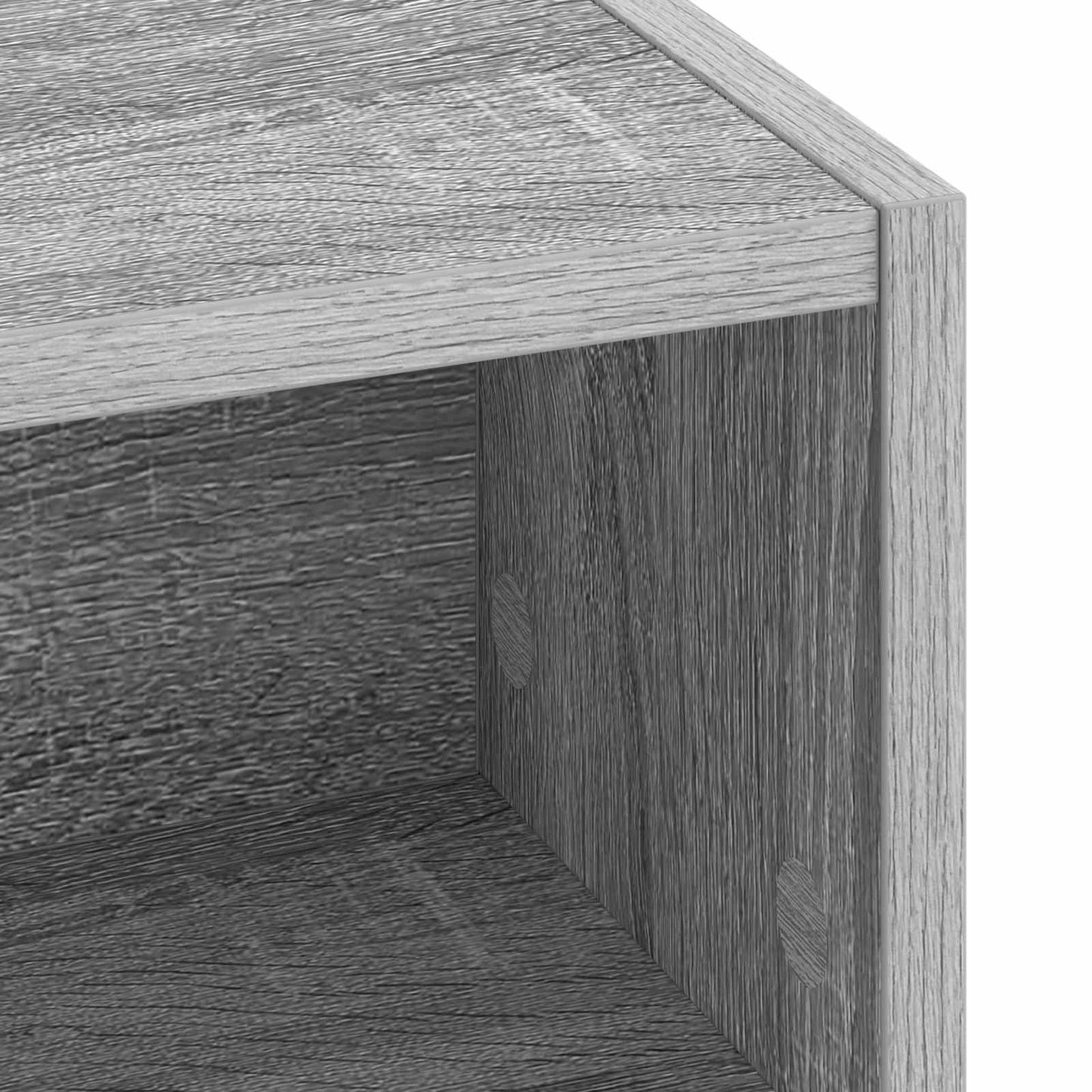Desk with Storage Grey Sonoma 100 x 50 x 91 cm