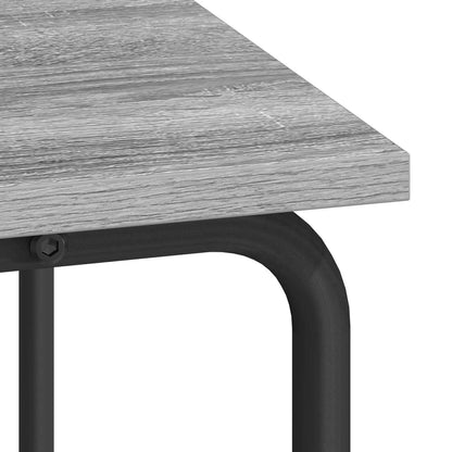 Desk with Storage Grey Sonoma 100 x 50 x 91 cm