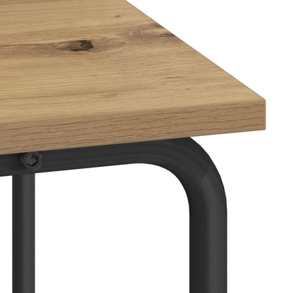 Desk with Storage Artisan Oak 100 x 50 x 91 cm