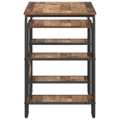 Desk with Storage Old Wood 113.5 x 52 x 75.5 cm
