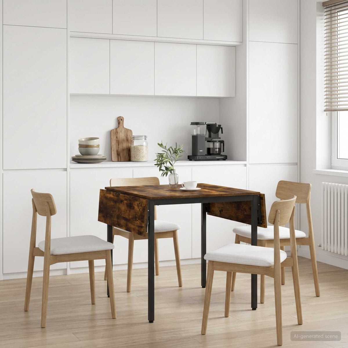 Extendable Dining Table 120 x 81.5 x 75 cm Engineered Wood