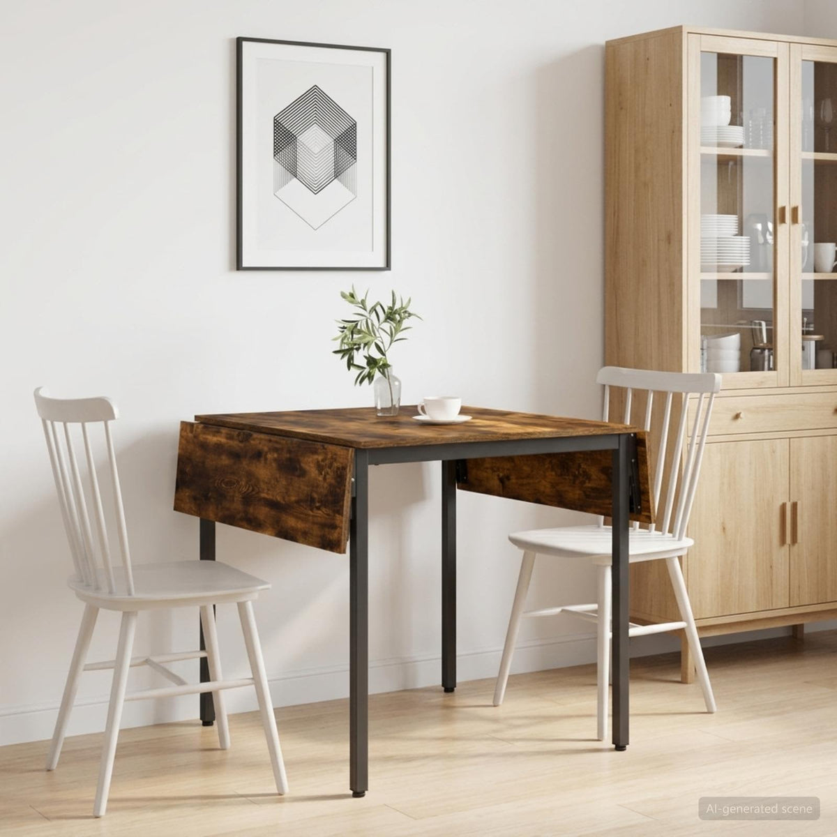 Extendable Dining Table 120 x 81.5 x 75 cm Engineered Wood