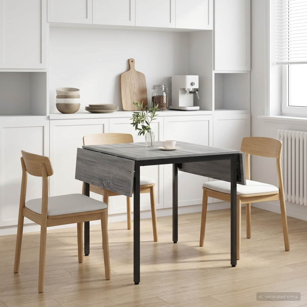 Extendable Dining Table 120 x 81.5 x 75 cm Engineered Wood