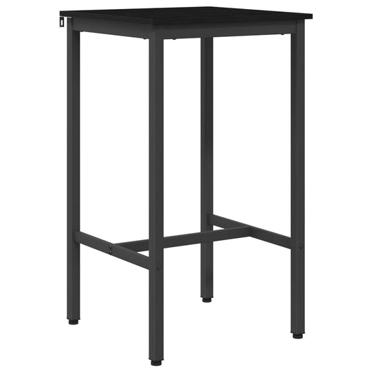 Bar Table 52 x 52 x 90 cm Engineered Wood Black Oak Rectangular