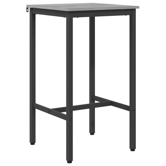 Bar Table 52 x 52 x 90 cm Engineered Wood Grey Sonoma