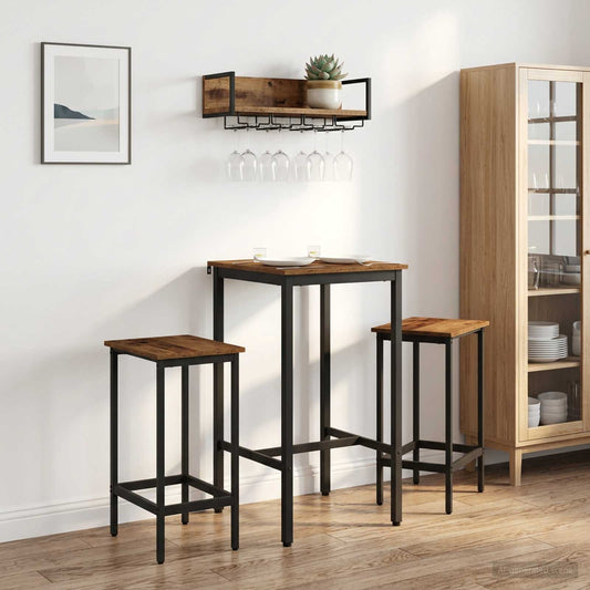 Bar Table 52 x 52 x 90 cm Engineered Wood Old Wood Rectangular