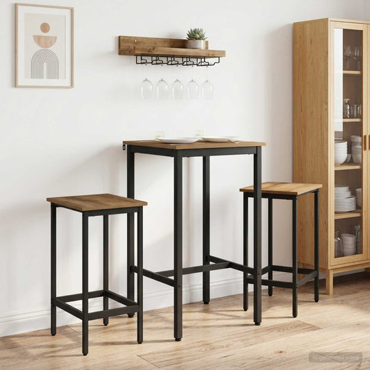 Bar Table 52 x 52 x 90 cm Engineered Wood Artisan Oak