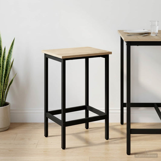 Bar Stool Sonoma Oak 40 x 32 x 64 cm Engineered Wood
