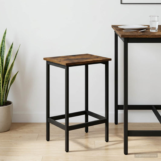 Bar Stool Smoked Oak 40 x 32 x 64 cm Engineered Wood