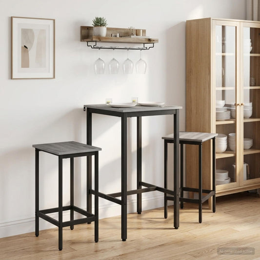 Bar Stool 2 pcs Grey Sonoma 40 x 32 x 64 cm Engineered Wood