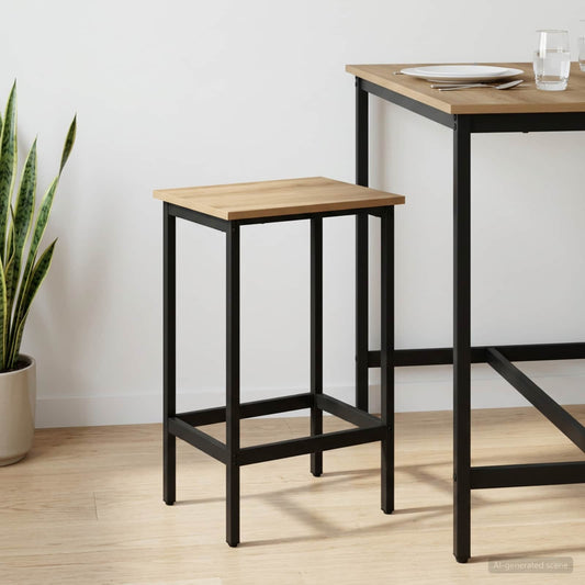 Bar Stool Artisan Oak 40 x 32 x 64 cm Engineered Wood