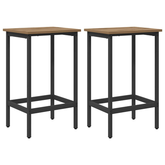 Bar Stool 2 pcs Artisan Oak 40 x 32 x 64 cm Engineered Wood