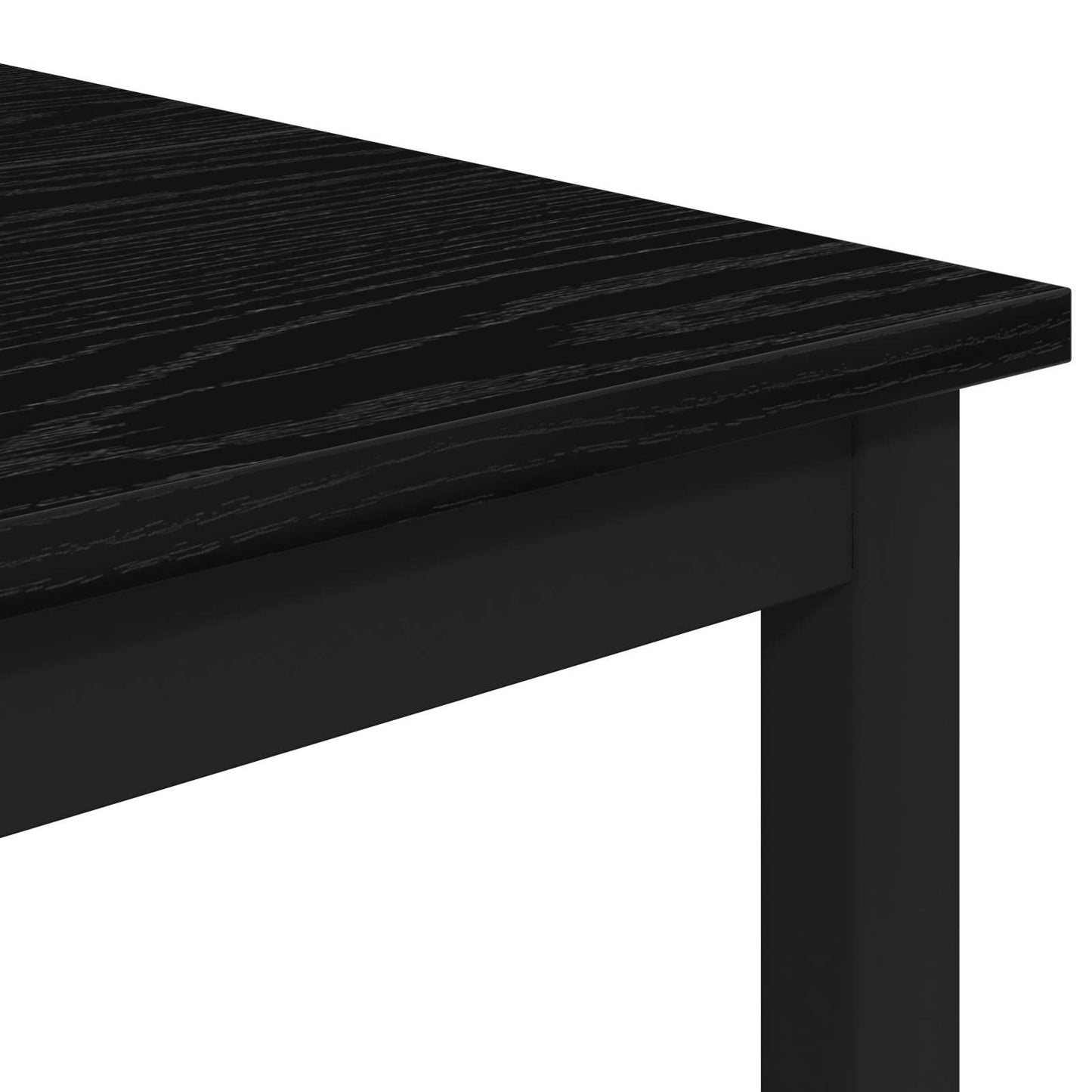 Bar Table 52 x 52 x 110 cm Engineered Wood Black Oak
