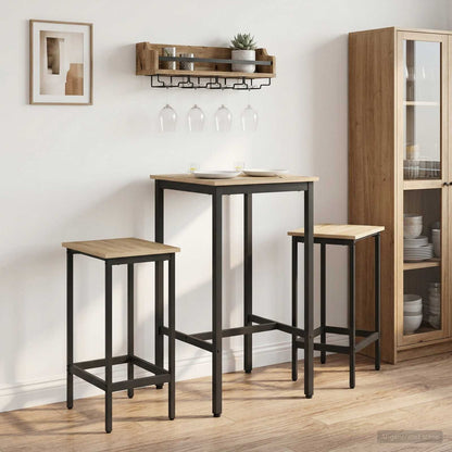 Bar Table 52 x 52 x 110 cm Engineered Wood Sonoma Oak