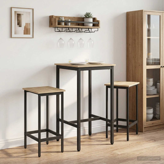 Bar Table 52 x 52 x 110 cm Engineered Wood Sonoma Oak