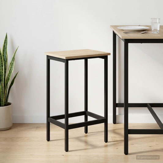 Bar Stool Sonoma Oak 40 x 32 x 74 cm Engineered Wood