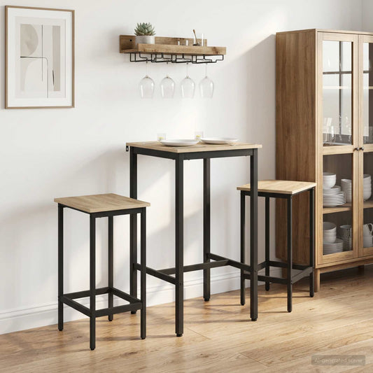 Bar Stool 2 pcs Sonoma Oak 40 x 32 x 74 cm Engineered Wood