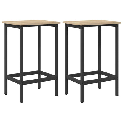 Bar Stool 2 pcs Sonoma Oak 40 x 32 x 74 cm Engineered Wood
