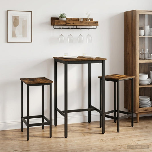 Bar Stool 2 pcs Smoked Oak 40 x 32 x 74 cm Engineered Wood