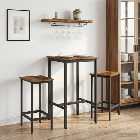 Bar Stool 2 pcs Old Wood 40 x 32 x 74 cm Engineered Wood