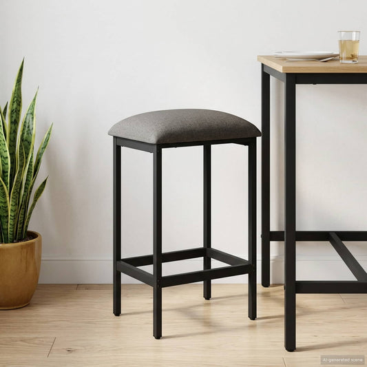 Bar Stool Light Grey 40 x 32 x 64 cm Engineered Wood